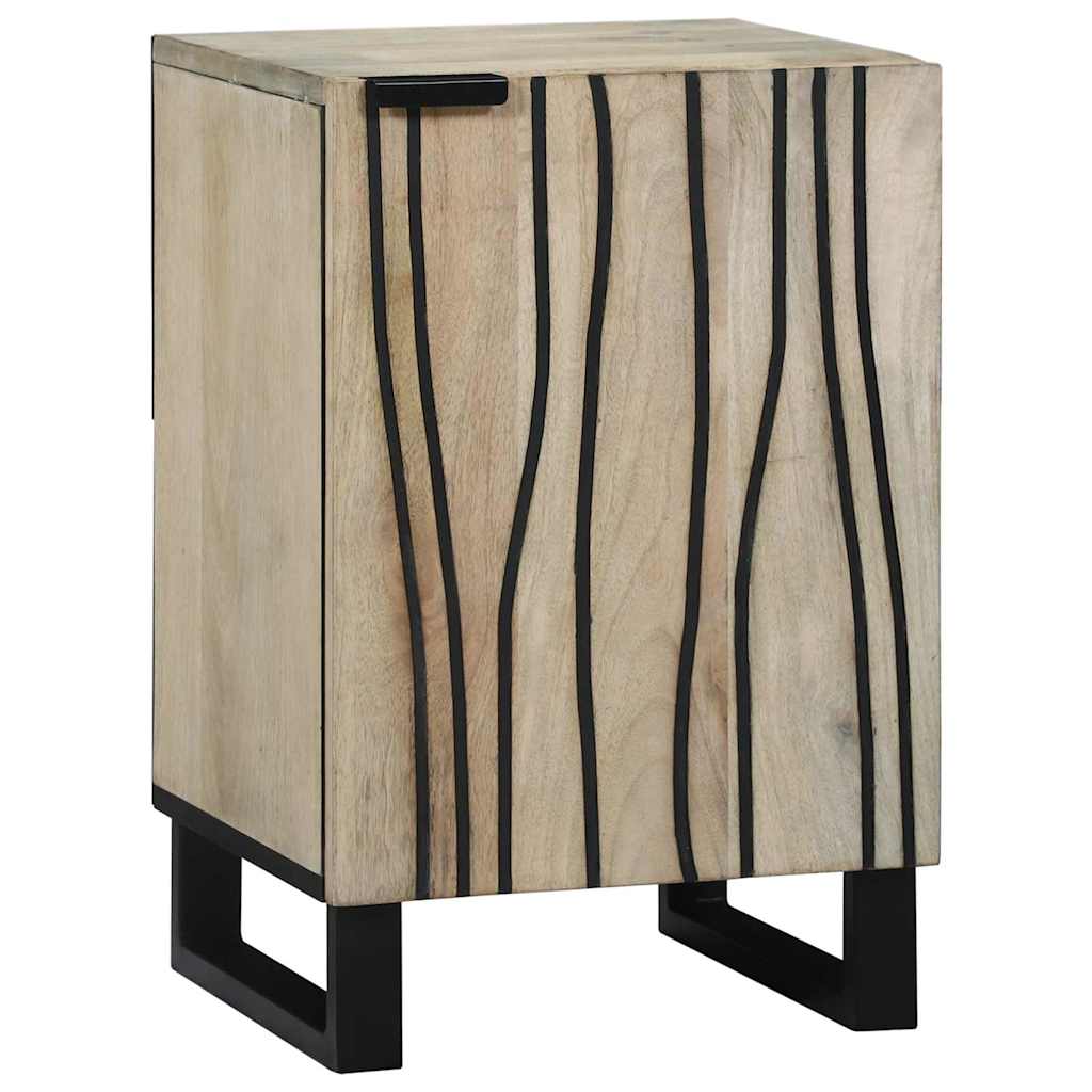 Waschbeckenschrank mit Tür Weiß 38 x 33,5 x 58 cm Holzwerkstoff