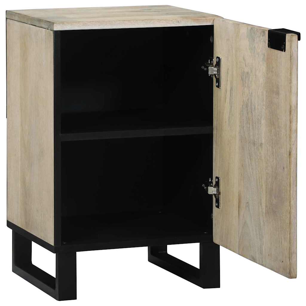 Waschbeckenschrank mit Tür Weiß 38 x 33,5 x 58 cm Holzwerkstoff