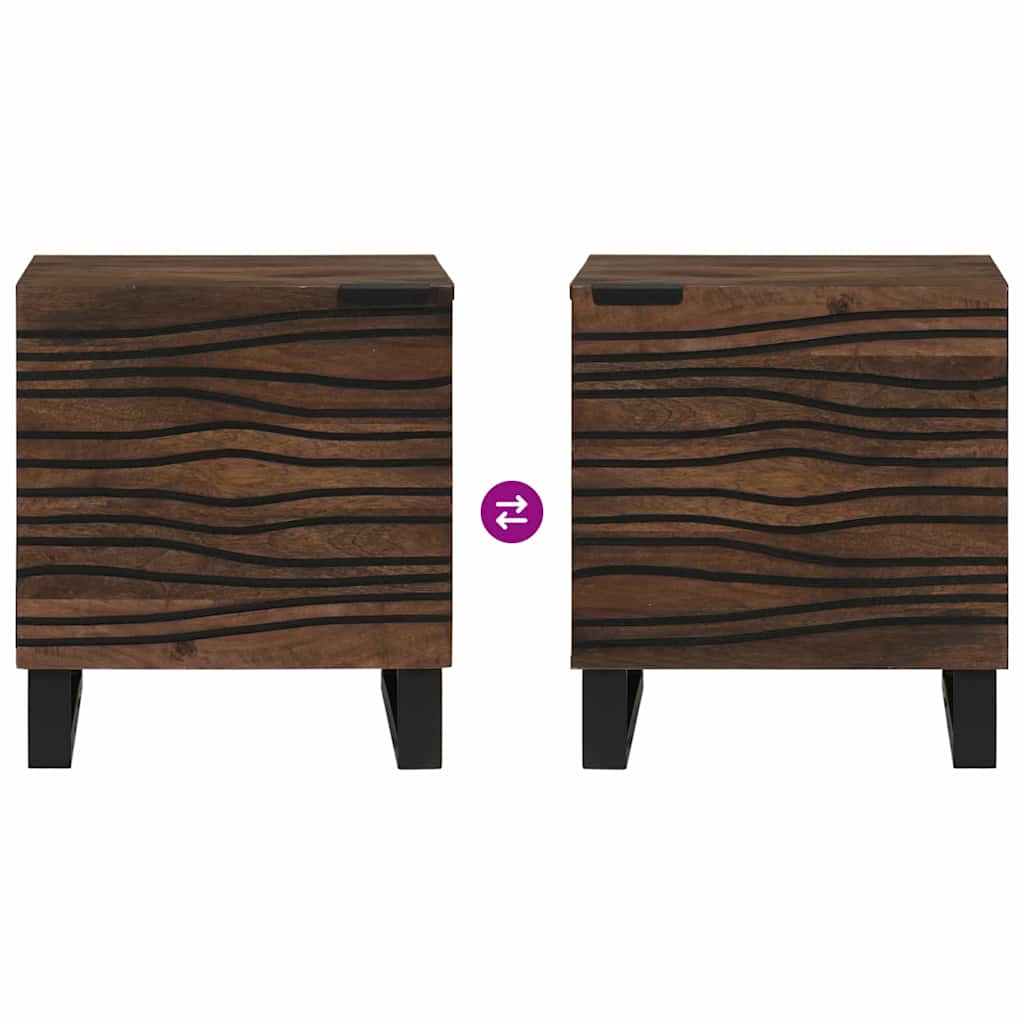 Nachttisch Walnuss 40 x 33 x 46 cm Holzwerkstoff