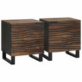 Nachttisch 2 pcs Walnuss 40 x 33 x 46 cm Holzwerkstoff