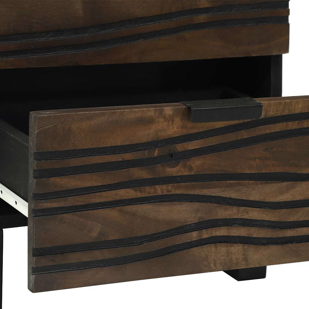 Nachttisch 2 pcs Walnuss 40 x 33 x 46 cm Holzwerkstoff