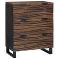 Sideboard Braun 60 x 33.5 x 75 cm Massivholz Mango