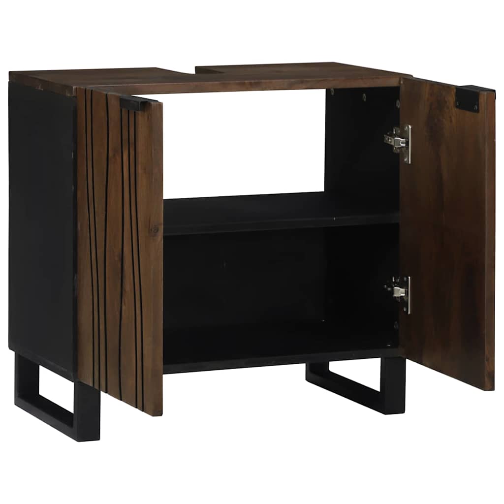 Waschbeckenschrank Walnuss 62 x 33 x 58 cm Holzwerkstoff