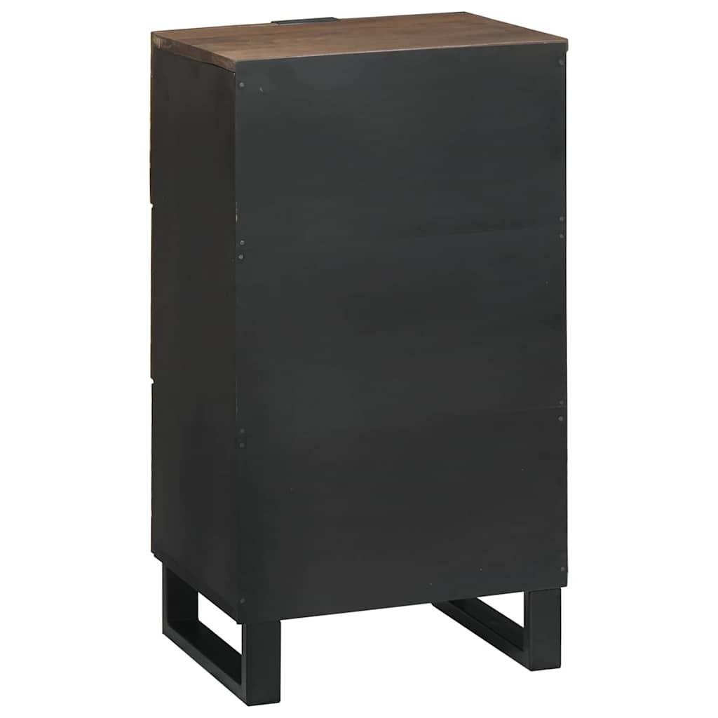 Sideboard Braun 40 x 33 x 75 cm massives Mangoholz