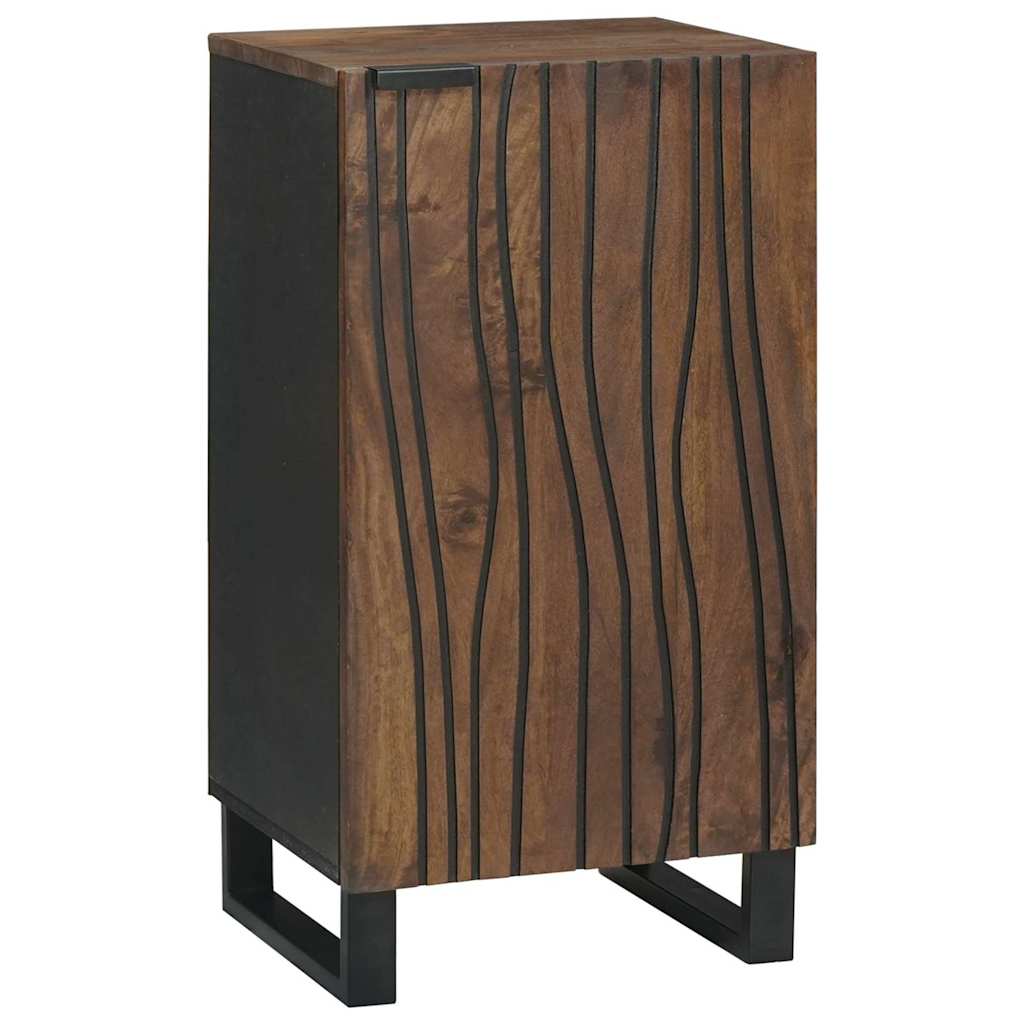 Sideboard Braun 40 x 33 x 75 cm massives Mangoholz