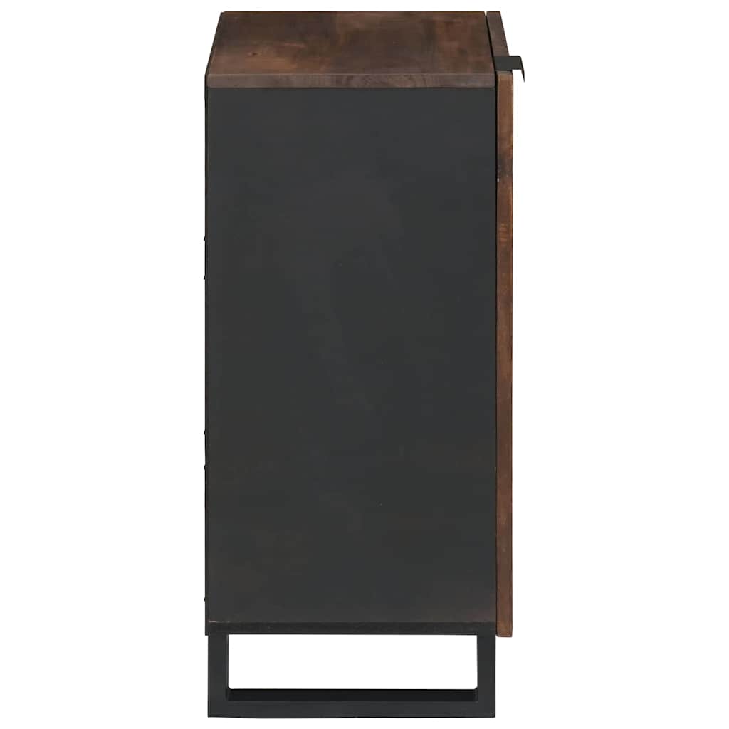 Sideboard Braun 40 x 33 x 75 cm massives Mangoholz