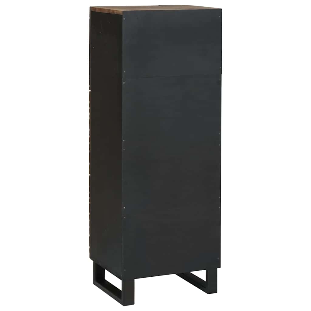 Hochboard Braun 40 x 33 x 110 cm massives Mangoholz