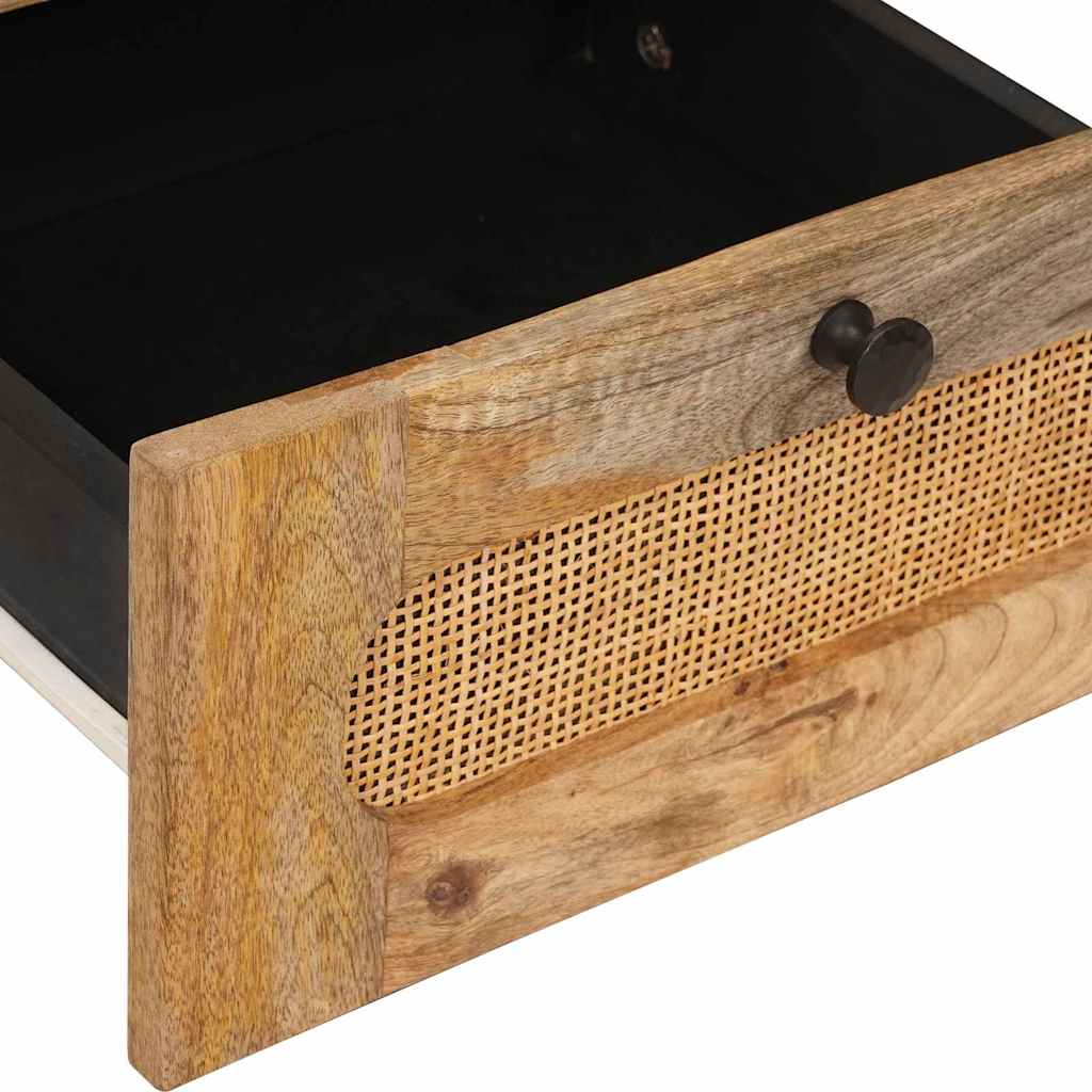 Nachttisch 2 pcs Natur 40 x 33 x 46 cm Massivholz Mango