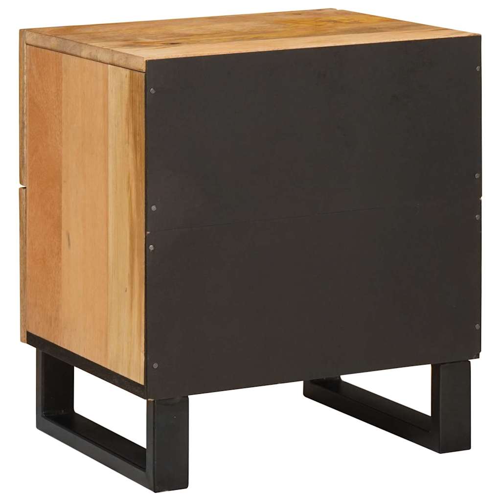 Nachttisch 2 pcs Natur 40 x 33 x 46 cm Massivholz Mango
