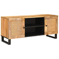 TV-Schränk mit Regal Braun 105 x 33 x 46 cm Massivholz Mango