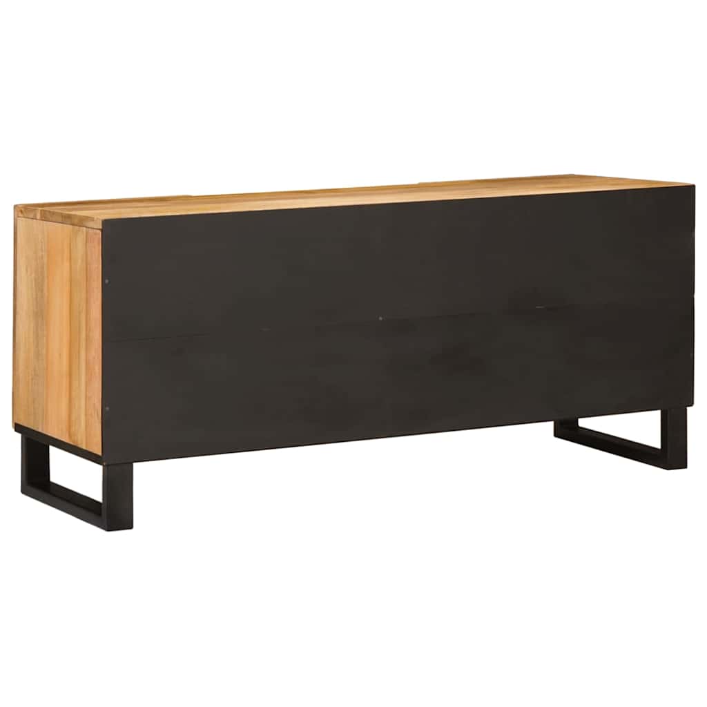 TV-Schränk mit Regal Braun 105 x 33 x 46 cm Massivholz Mango