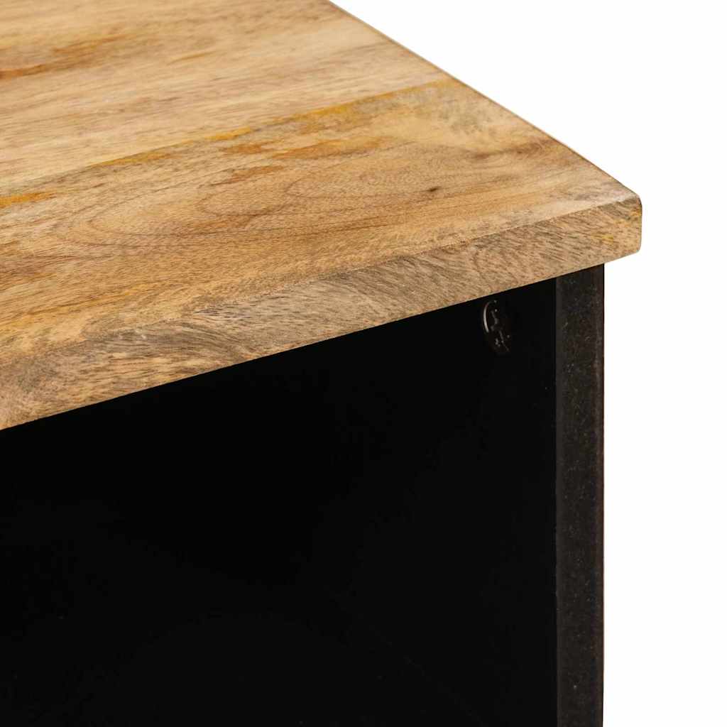TV-Schränk mit Regal Braun 70 x 33 x 46 cm Massivholz Mango
