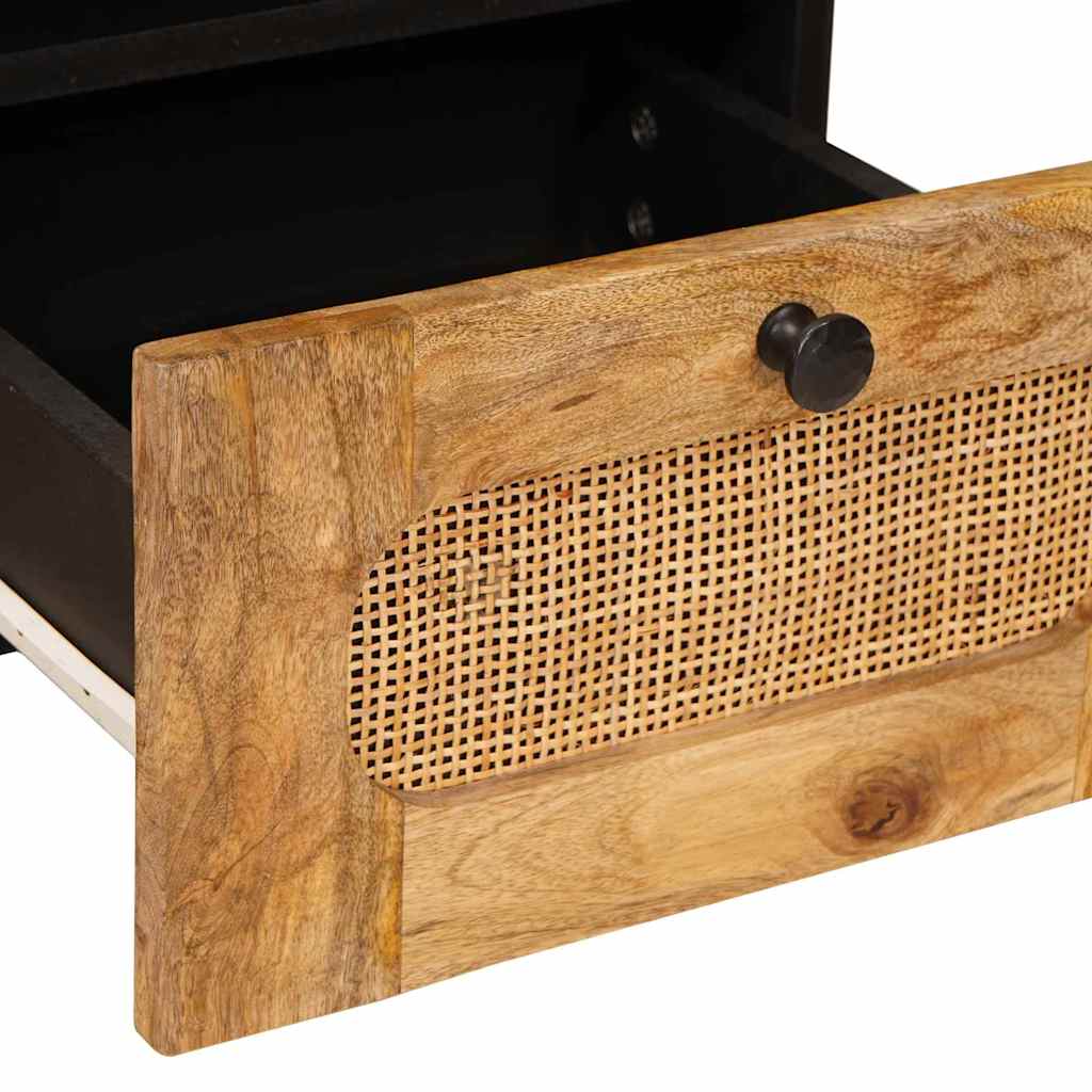 TV-Schränk mit Regal Braun 70 x 33 x 46 cm Massivholz Mango