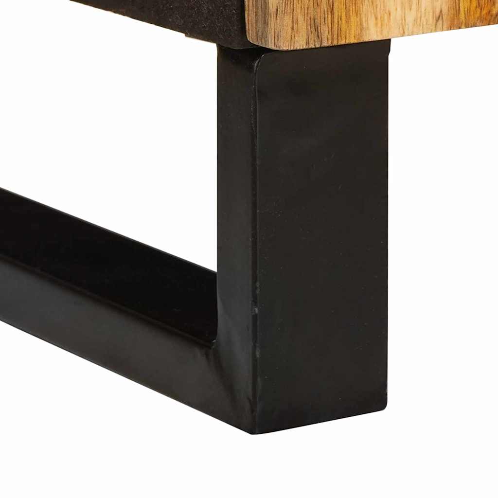 TV-Schränk mit Regal Braun 70 x 33 x 46 cm Massivholz Mango