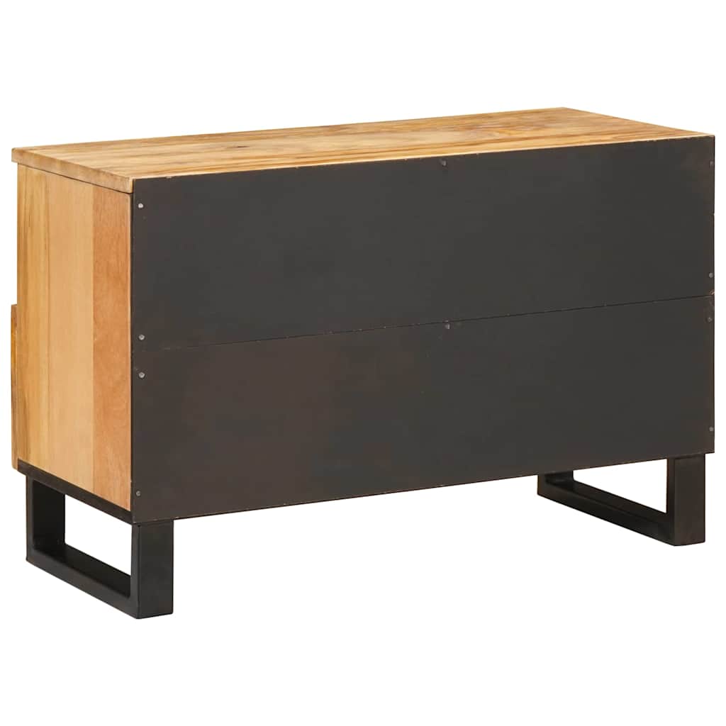 TV-Schränk mit Regal Braun 70 x 33 x 46 cm Massivholz Mango
