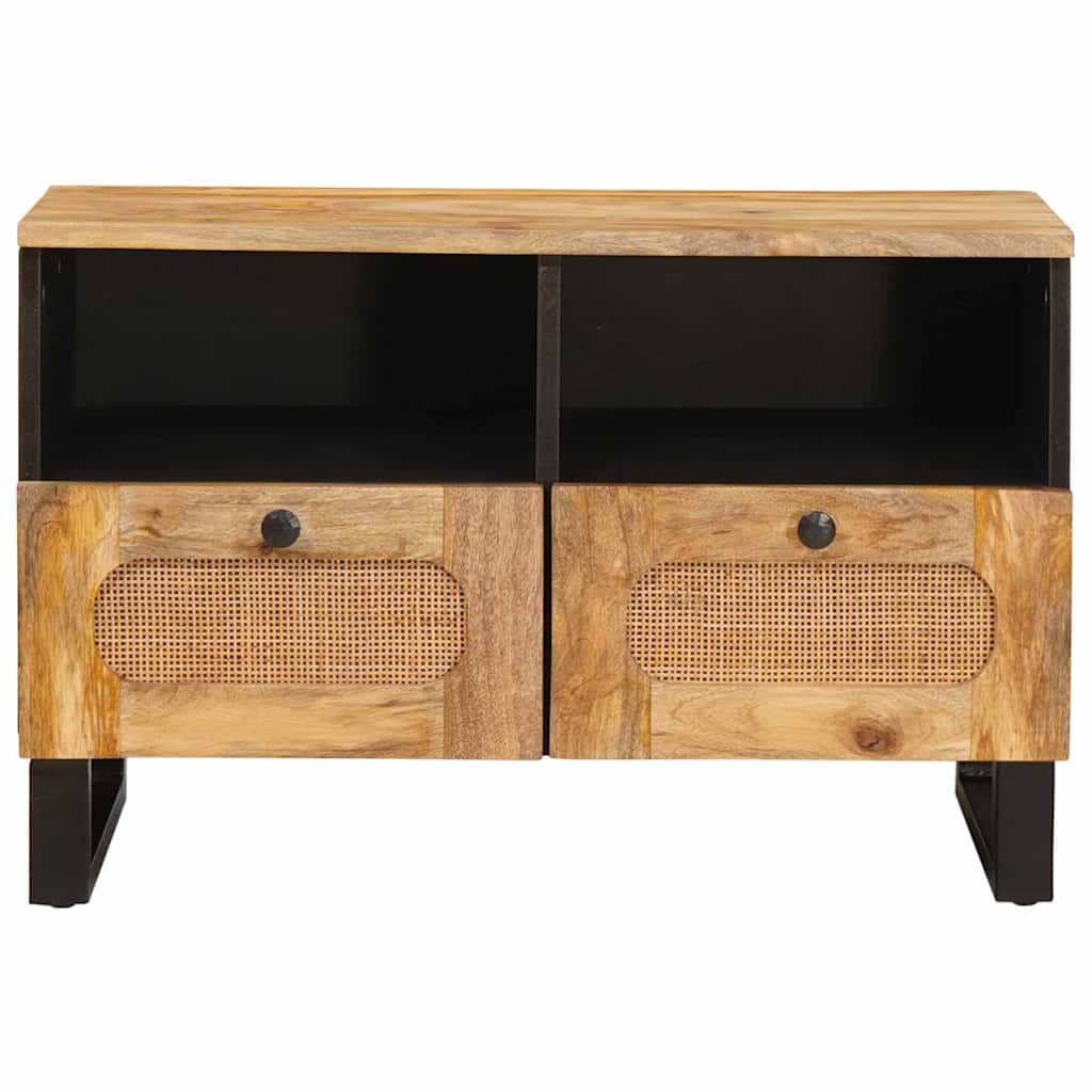 TV-Schränk mit Regal Braun 70 x 33 x 46 cm Massivholz Mango