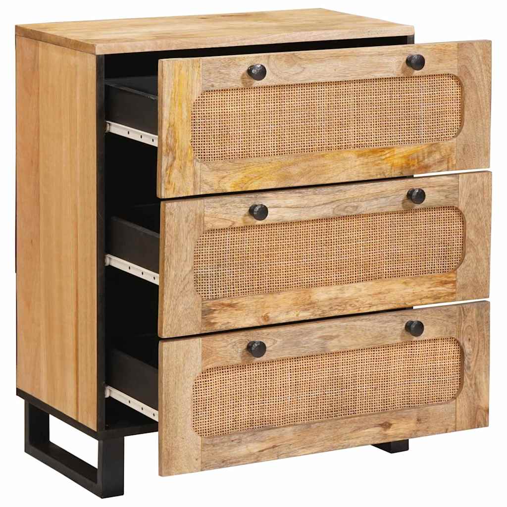 Sideboard Braun 60 x 33 x 75 cm Massivholz Mango