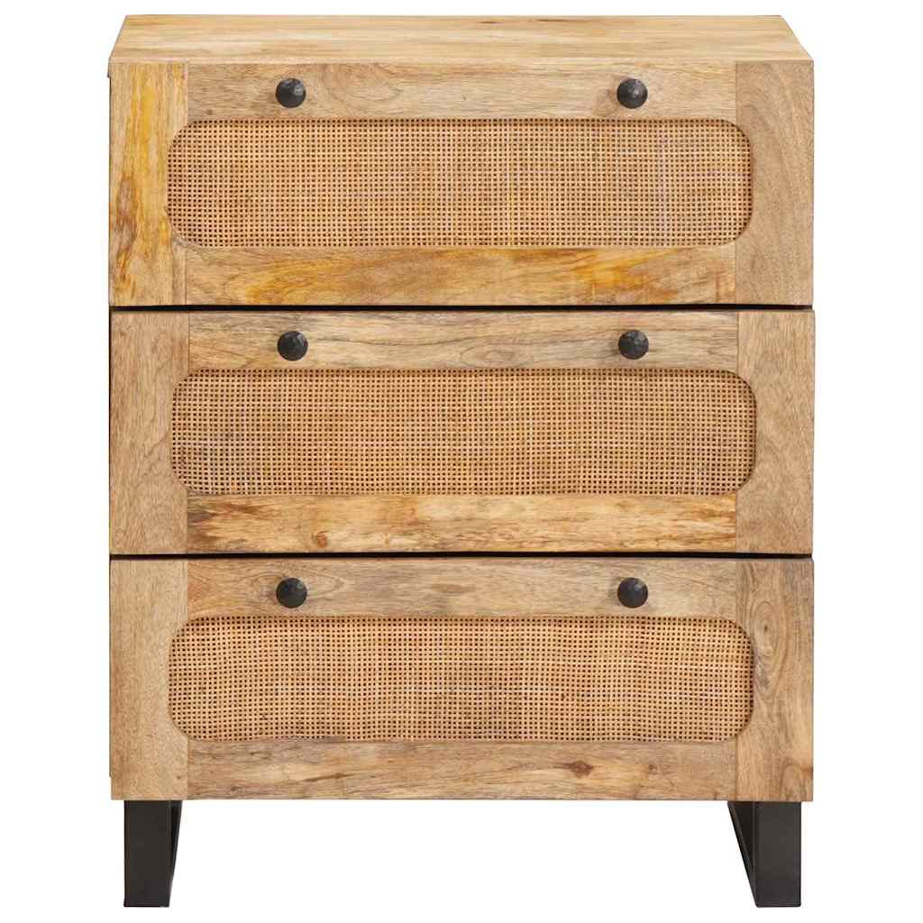 Sideboard Braun 60 x 33 x 75 cm Massivholz Mango