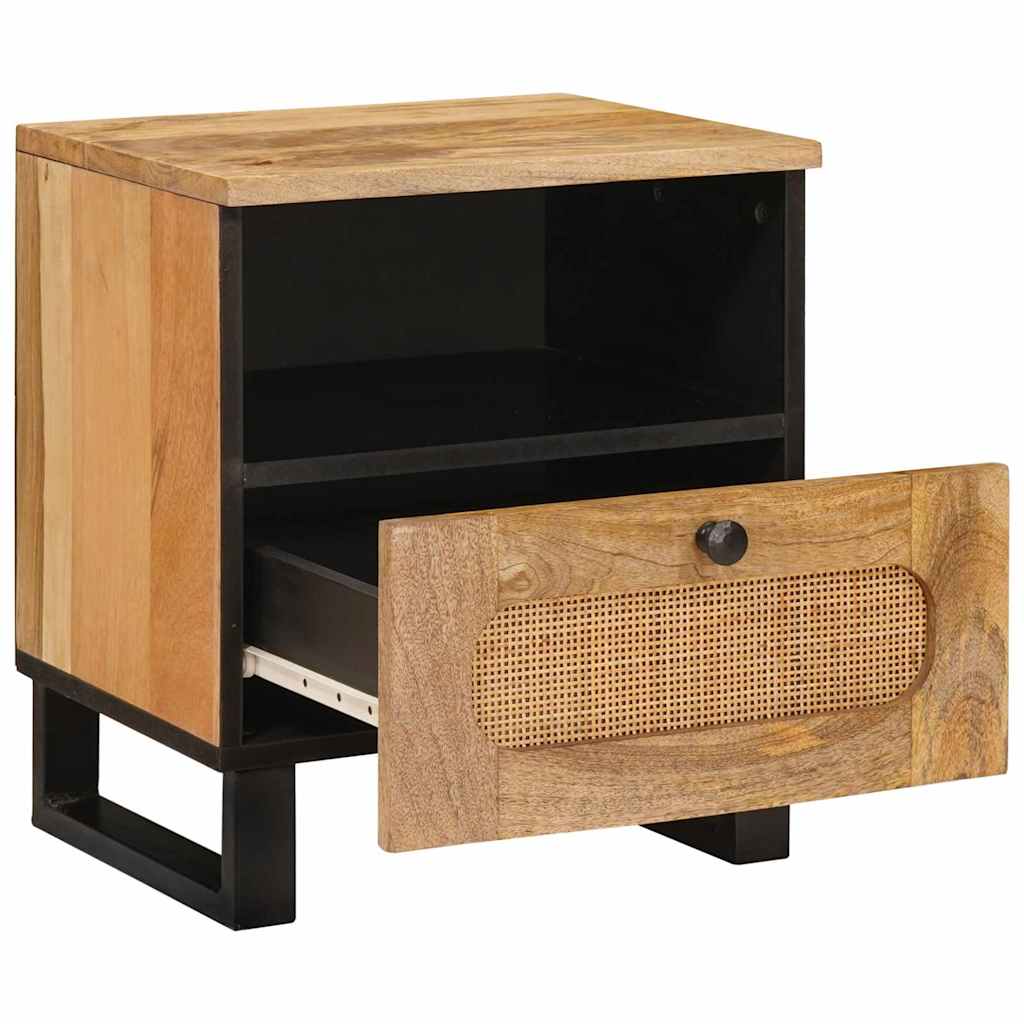 Nachttisch Natur 40 x 33 x 46 cm Massivholz Mango
