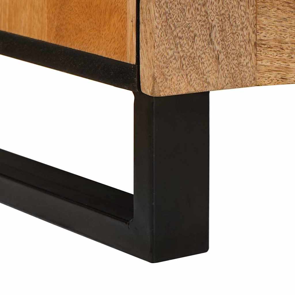 Nachttisch 2 pcs Natur 40 x 33 x 46 cm Massivholz Mango