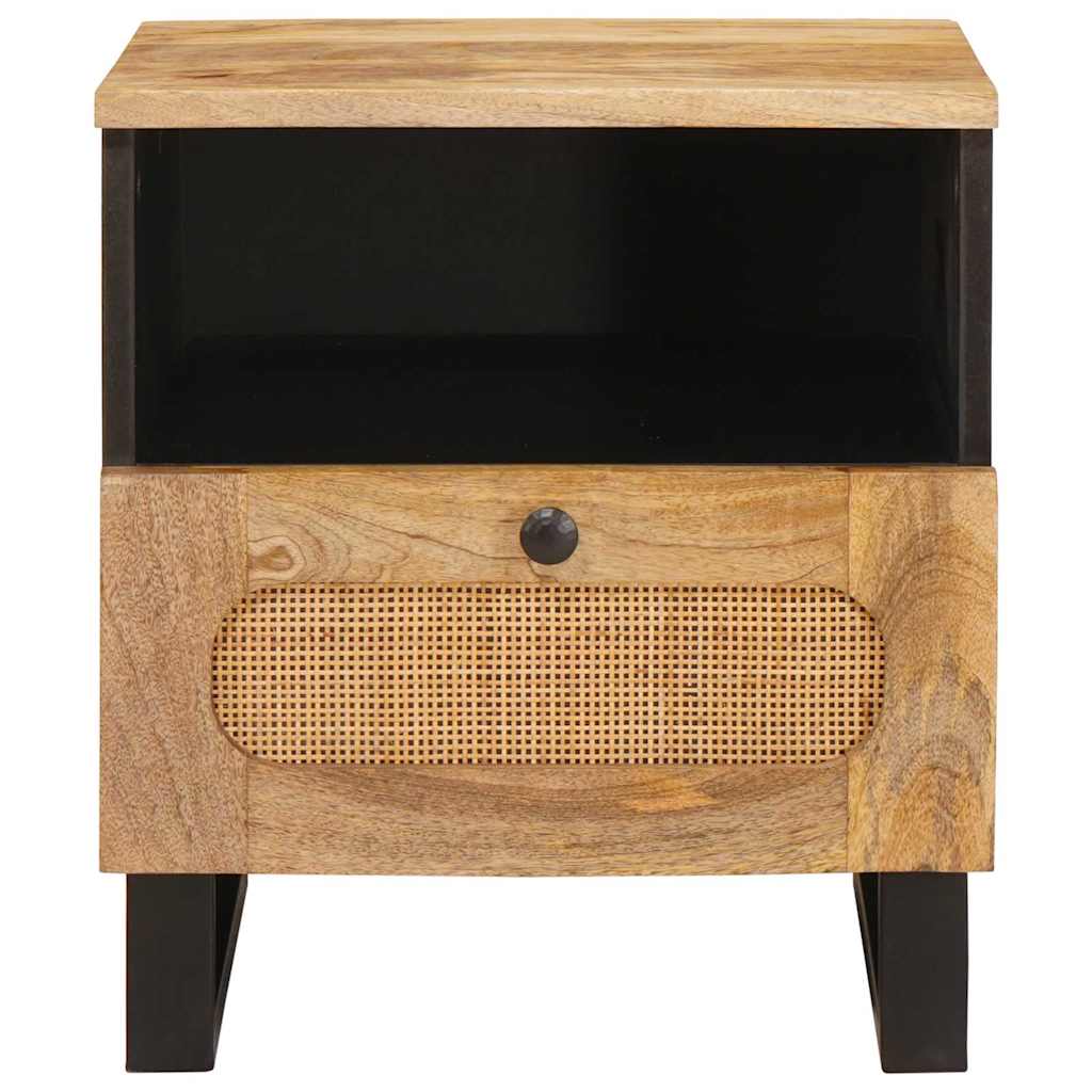 Nachttisch 2 pcs Natur 40 x 33 x 46 cm Massivholz Mango