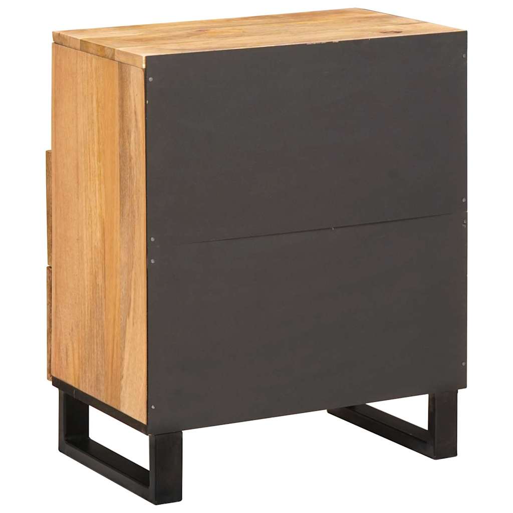 Nachttisch Natur 50 x 33 x 60 cm Massivholz Mango