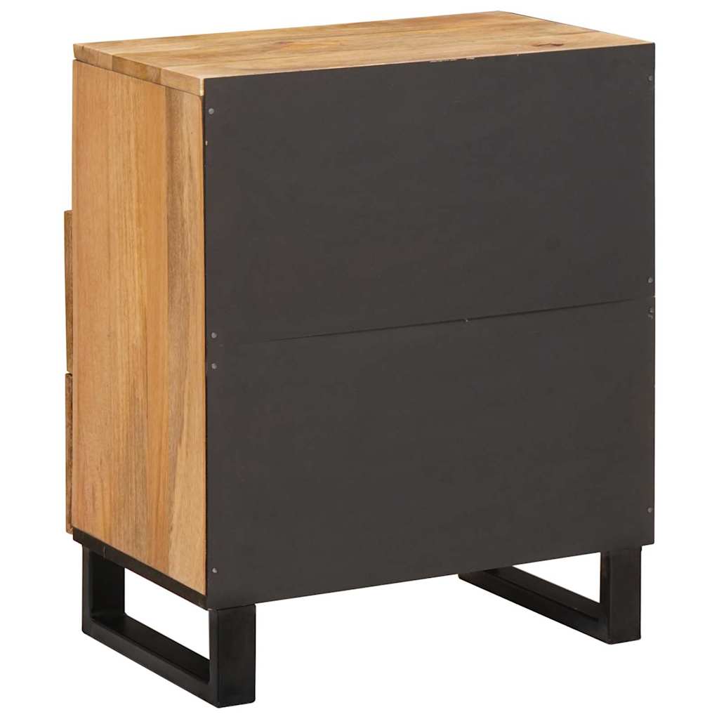Nachttisch Natur 50 x 33 x 62 cm Massivholz Mango