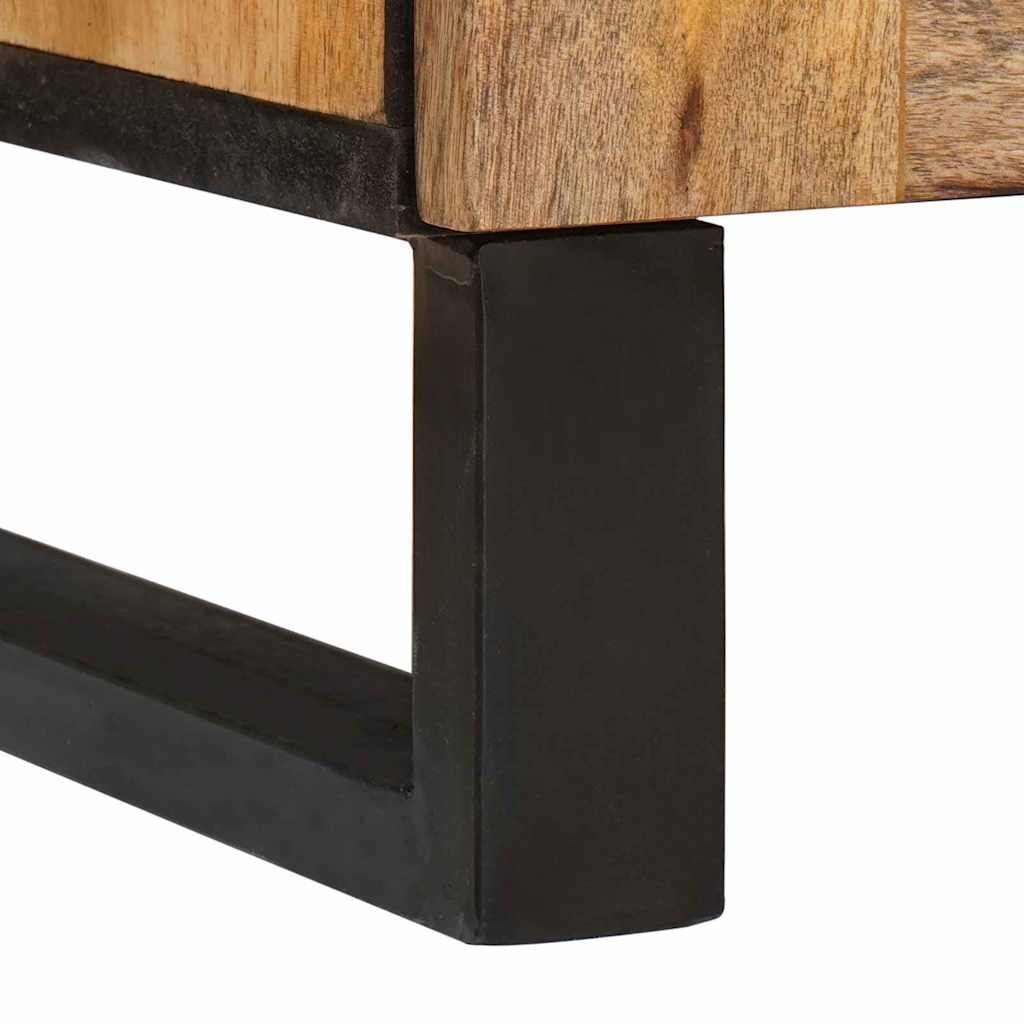 Nachttisch Natur 50 x 33 x 60 cm Massivholz Mango