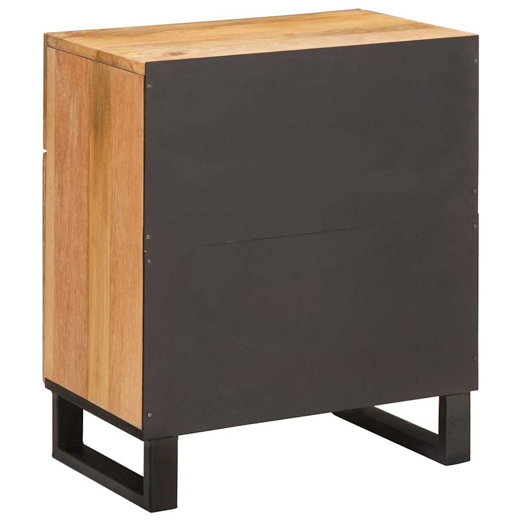 Nachttisch Natur 50 x 33 x 60 cm Massivholz Mango