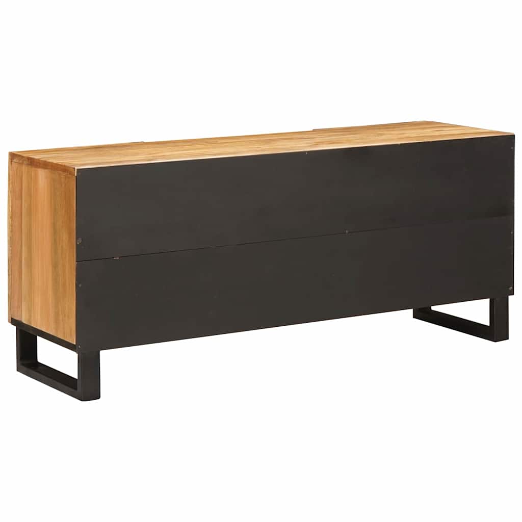 TV-Schränk mit Speicher Braun 105 x 33 x 46 cm Massivholz Mango
