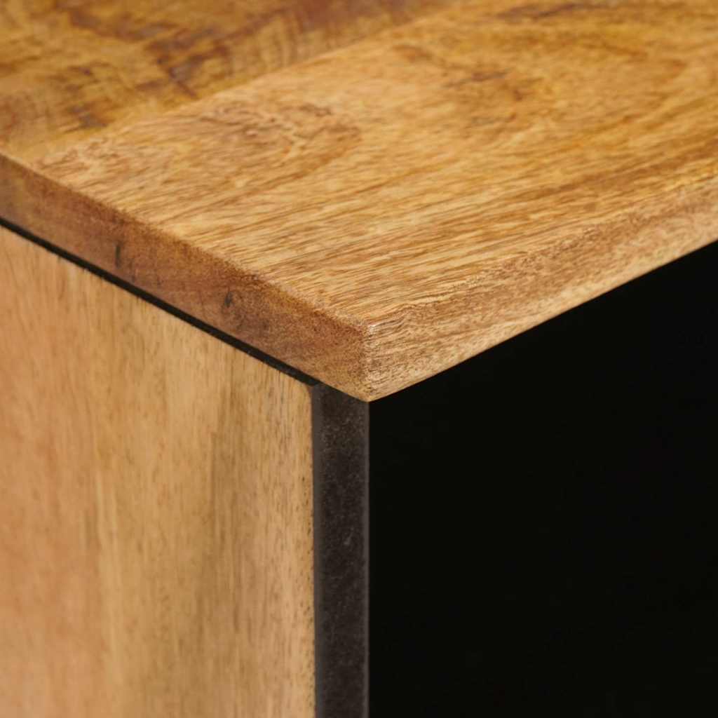 TV-Schränk mit Regal Braun 100 x 33 x 46 cm Massivholz Mango