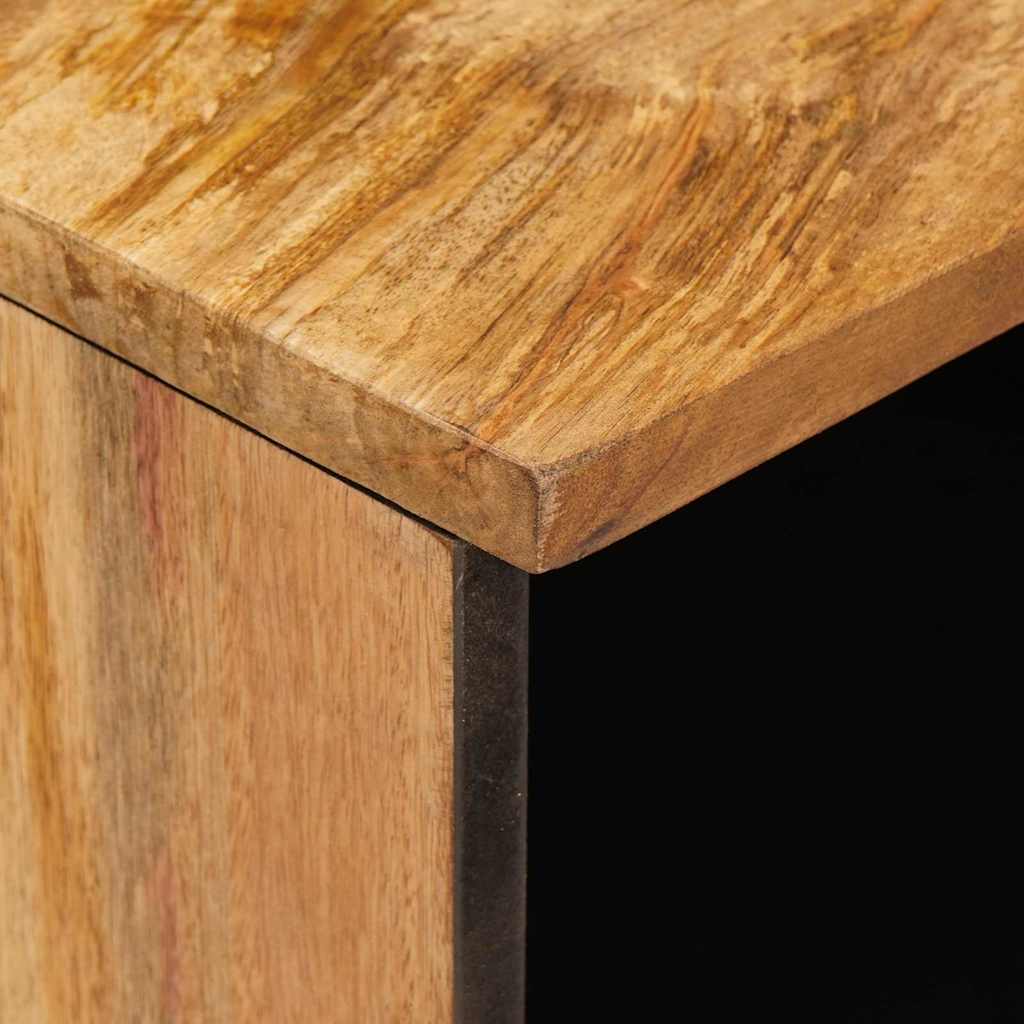 TV-Schränk mit Regal Braun 100 x 33 x 46 cm Massivholz Mango