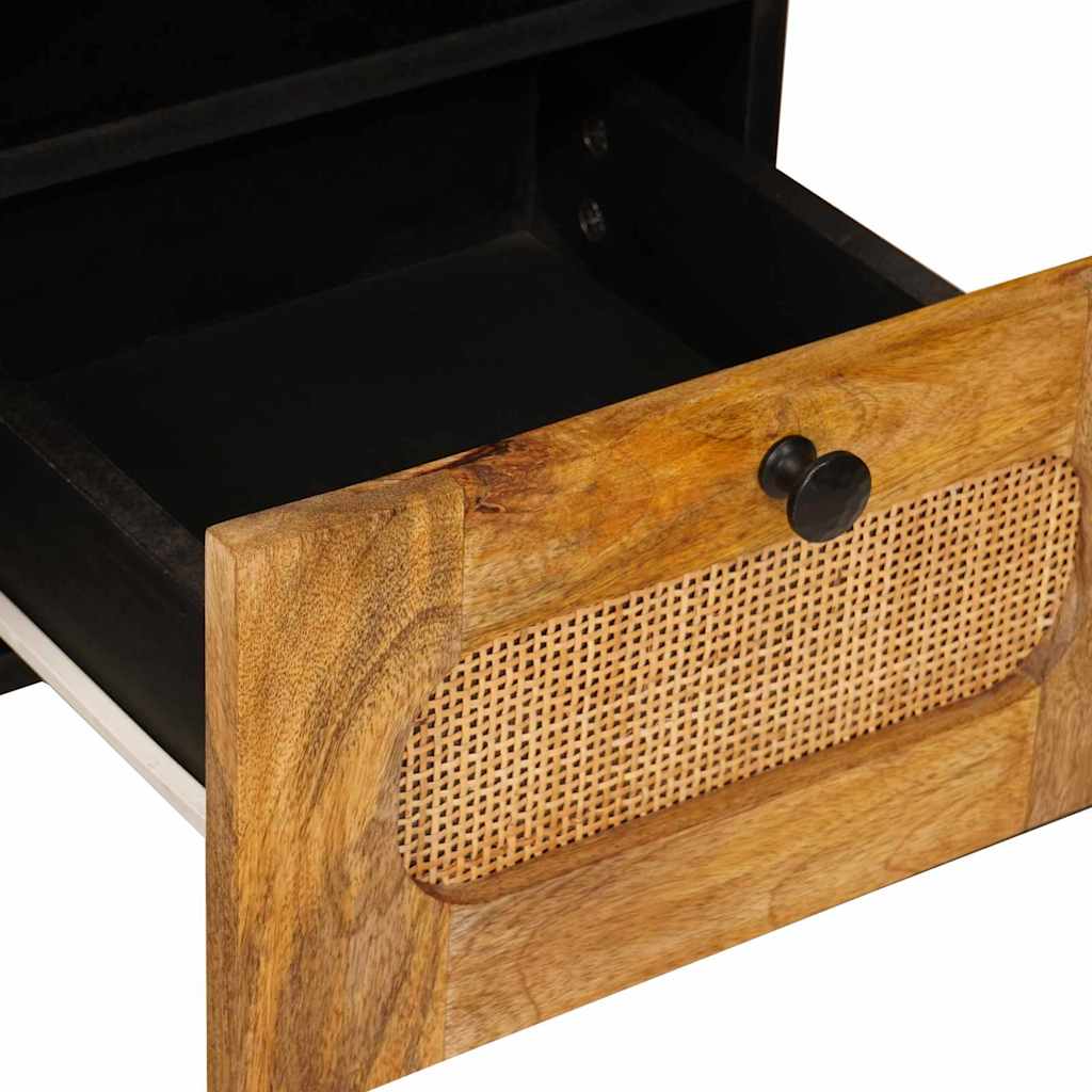 TV-Schränk mit Regal Braun 100 x 33 x 46 cm Massivholz Mango
