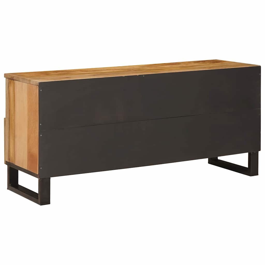 TV-Schränk mit Regal Braun 100 x 33 x 46 cm Massivholz Mango