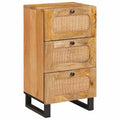 Sideboard mit Schubladen Braun 40 x 33 x 75 cm Massivholz Mango