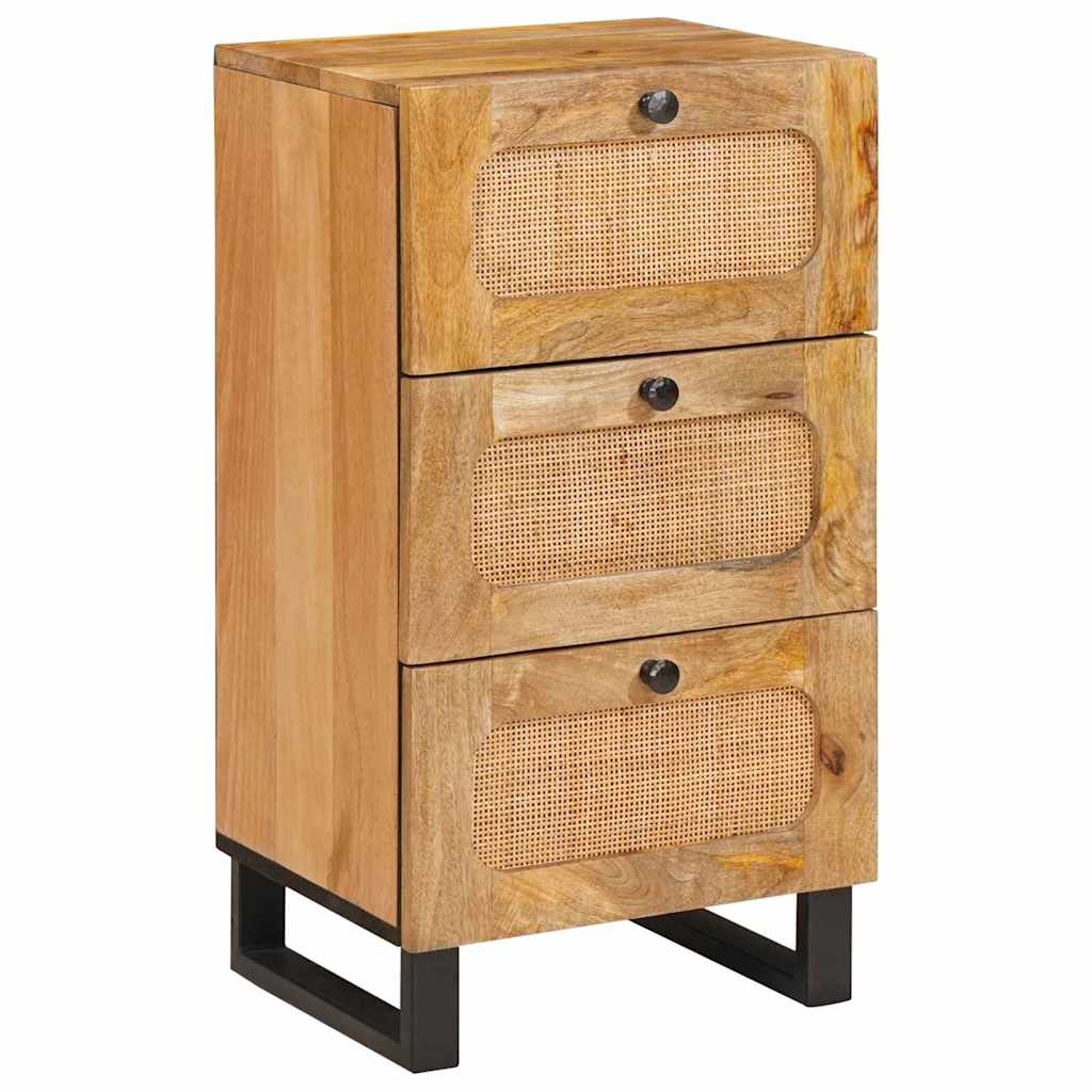 Sideboard mit Schubladen Braun 40 x 33 x 75 cm Massivholz Mango