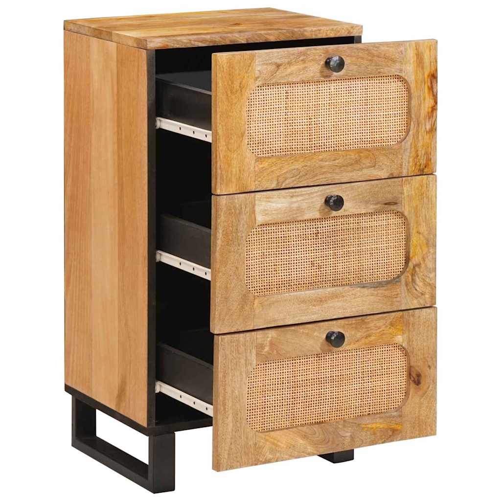 Sideboard mit Schubladen Braun 40 x 33 x 75 cm Massivholz Mango
