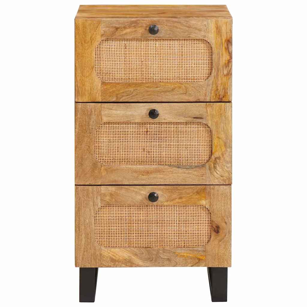 Sideboard mit Schubladen Braun 40 x 33 x 75 cm Massivholz Mango