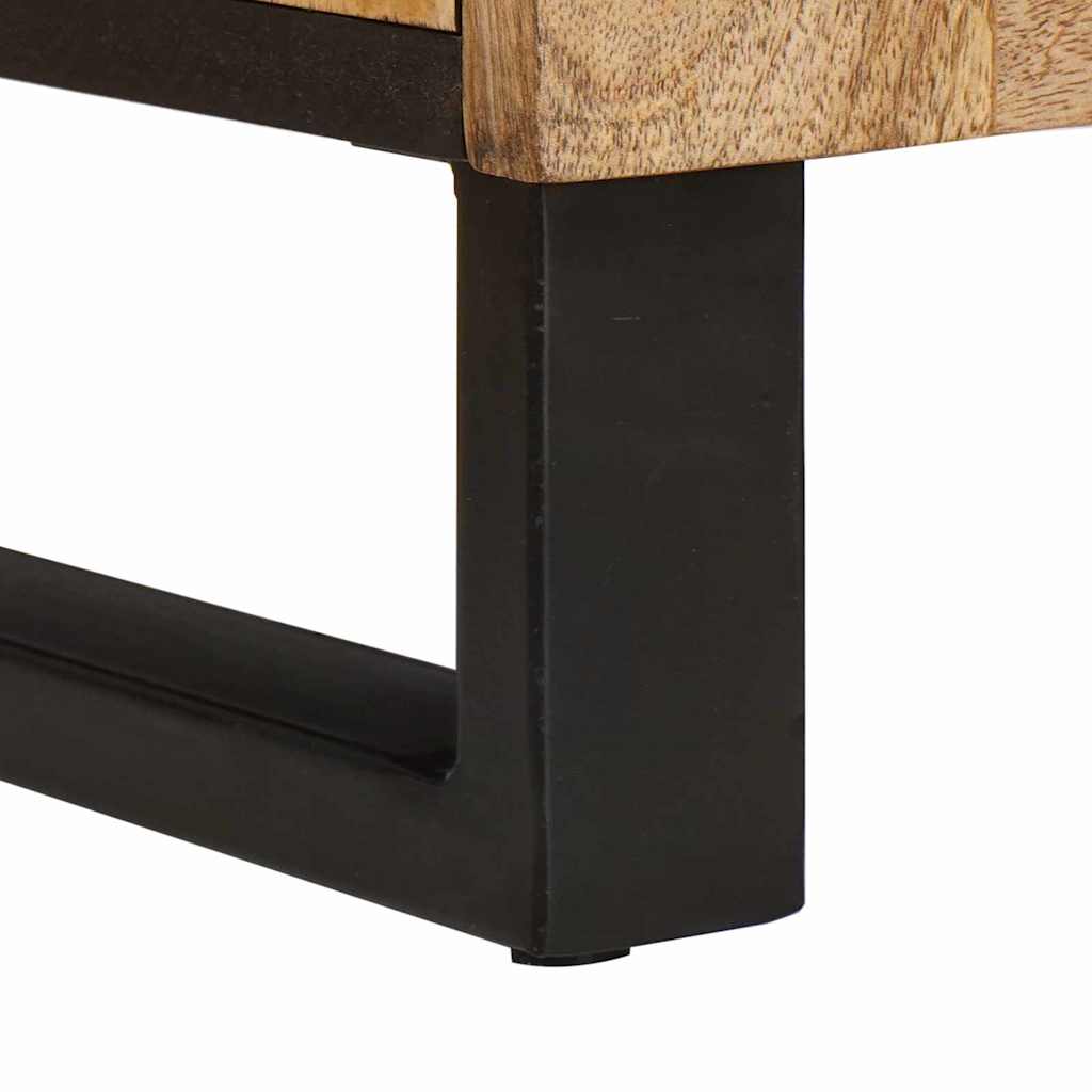 Sideboard mit Speicher Braun 40 x 33 x 75 cm Massivholz Mango
