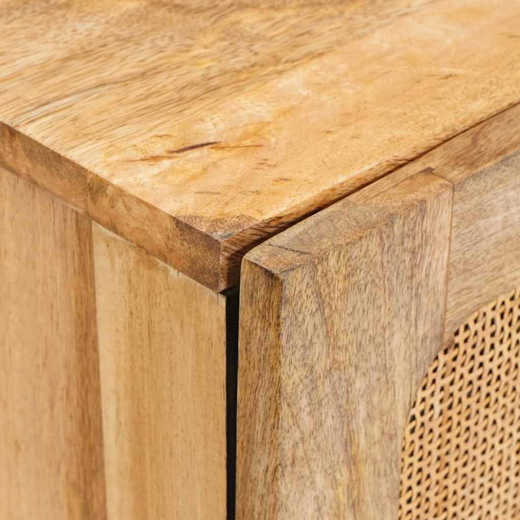 Sideboard mit Speicher Braun 40 x 33 x 75 cm Massivholz Mango