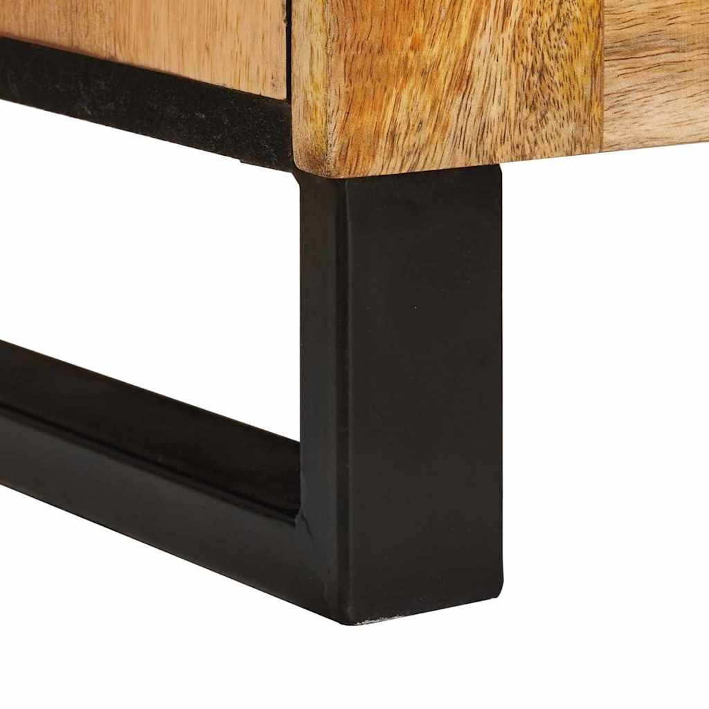 Sideboard mit Speicher Braun 60 x 33 x 75 cm Massivholz Mango