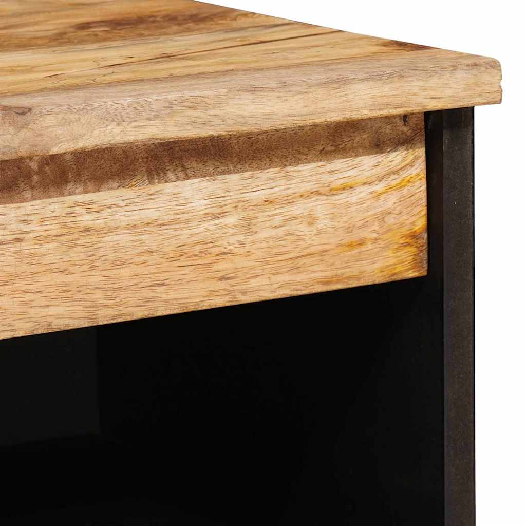Sideboard mit Speicher Braun 60 x 33 x 75 cm Massivholz Mango