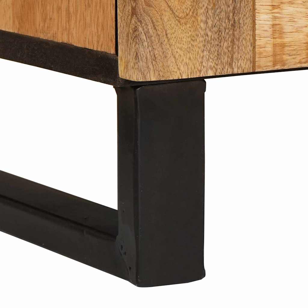 Sideboard mit Speicher Braun 60 x 33 x 75 cm Massivholz Mango