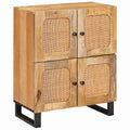 Sideboard mit Speicher Braun 60 x 33 x 75 cm Massivholz Mango