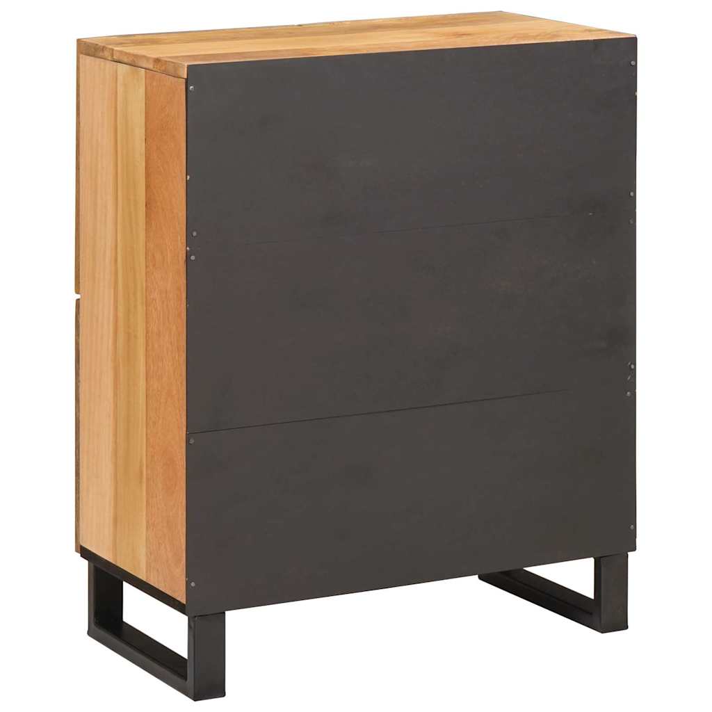 Sideboard mit Speicher Braun 60 x 33 x 75 cm Massivholz Mango