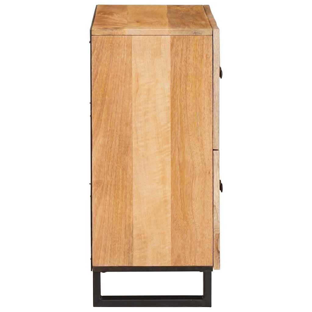 Sideboard mit Speicher Braun 60 x 33 x 75 cm Massivholz Mango