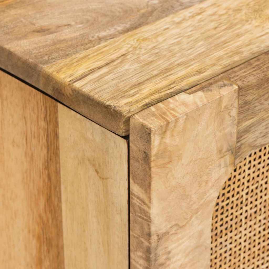 Sideboard mit Speicher Braun 80 x 33 x 75 cm Massivholz Mango
