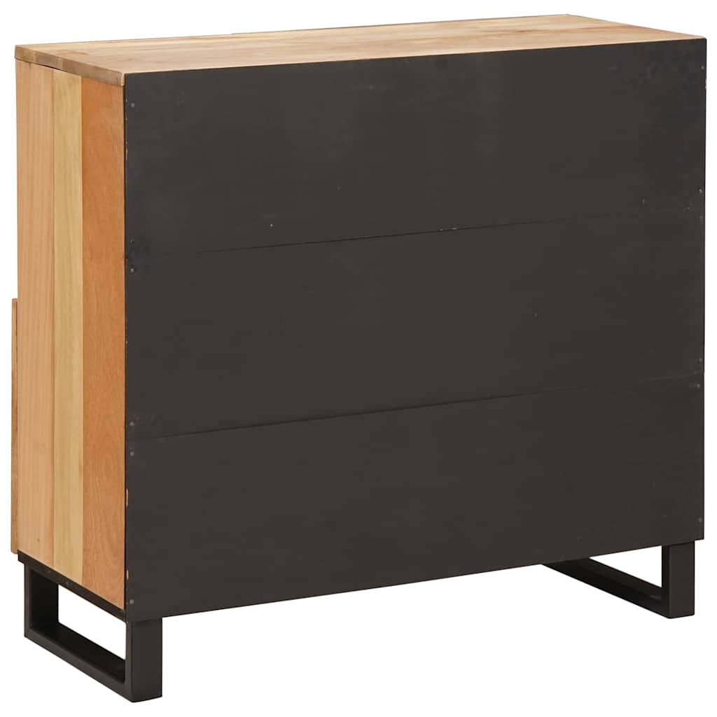 Sideboard mit Speicher Braun 80 x 33 x 75 cm Massivholz Mango