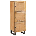 Highboard mit Speicher Braun 90 x 33 x 75 cm Massivholz Mango