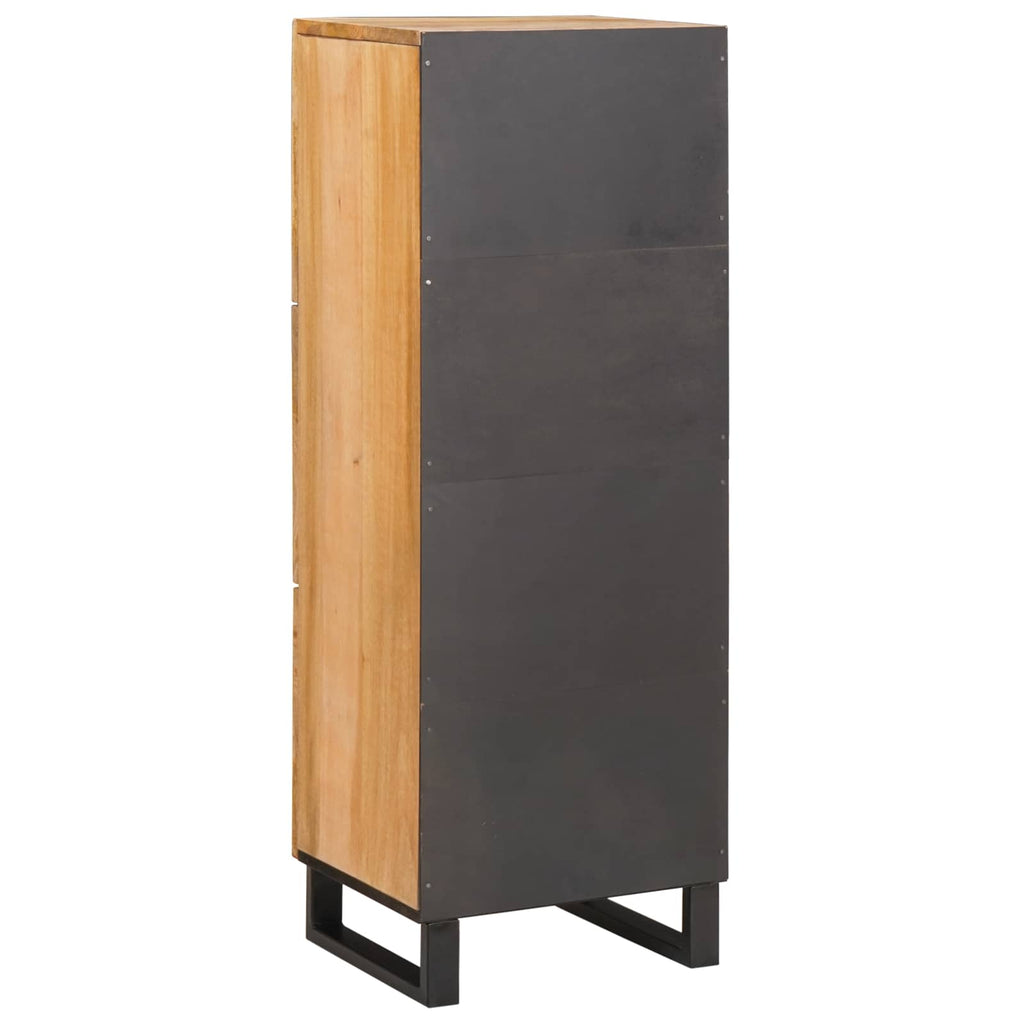 Highboard mit Speicher Braun 90 x 33 x 75 cm Massivholz Mango